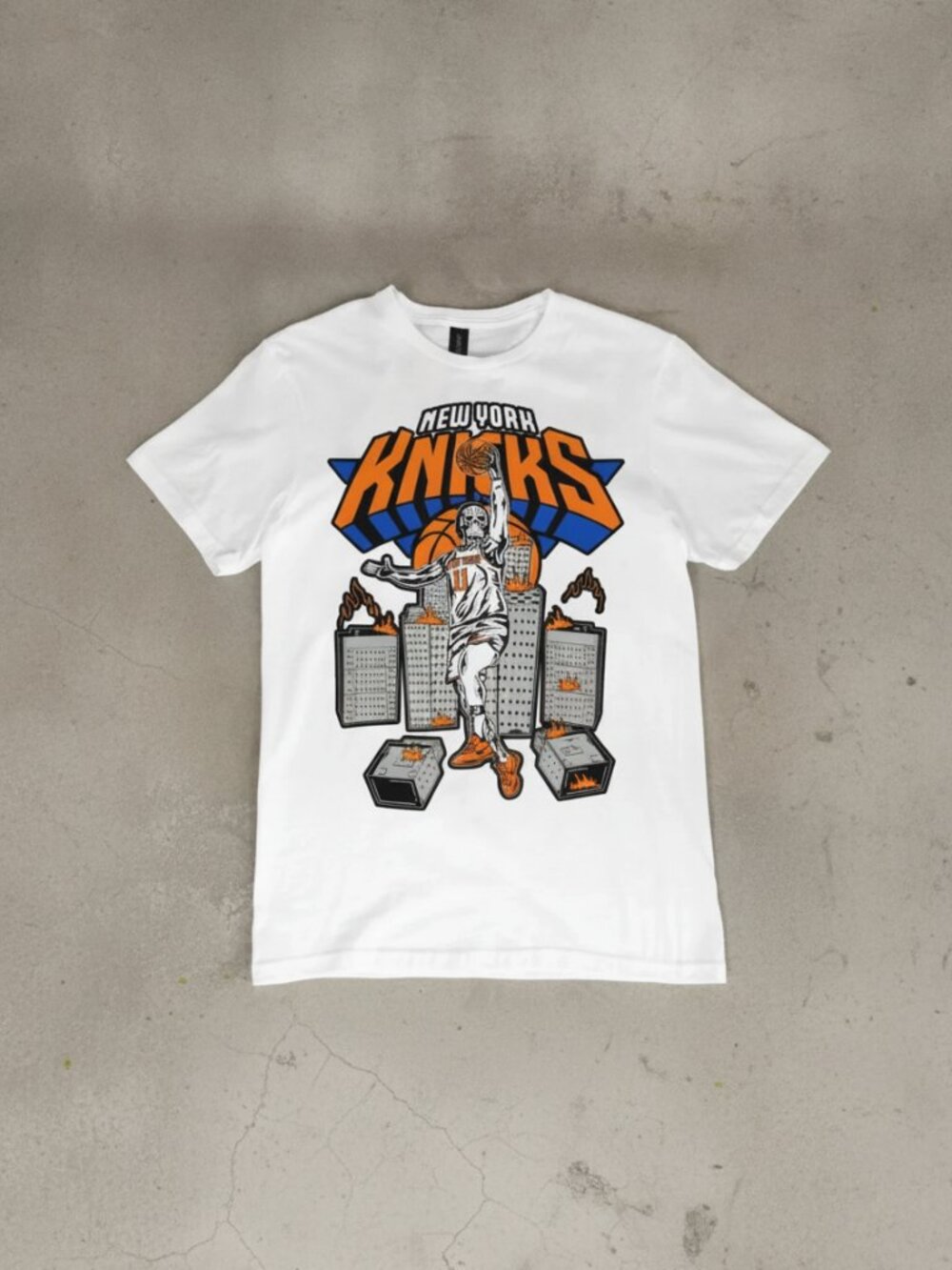 New York Knicks Basketball Graphic Tee | NYC Streetwear Basketball T-Shirt